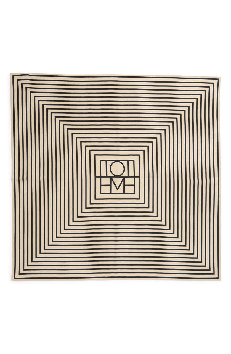 Signature Logo Square Silk Scarf