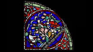 In a stained glass window panel in Canterbury Cathedral, Eilward of Westoning is castrated and blinded for stealing to pay off his debts. Thomas Becket then appeared to Eilward in a vision and healed his wounds, regenerating what Eilward had lost.