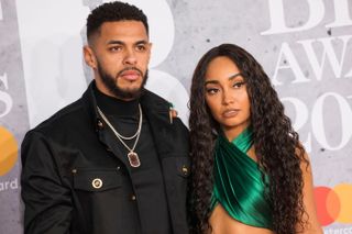 Andre Gray and Leigh-Anne Pinnock at the 2019 BRIT Awards