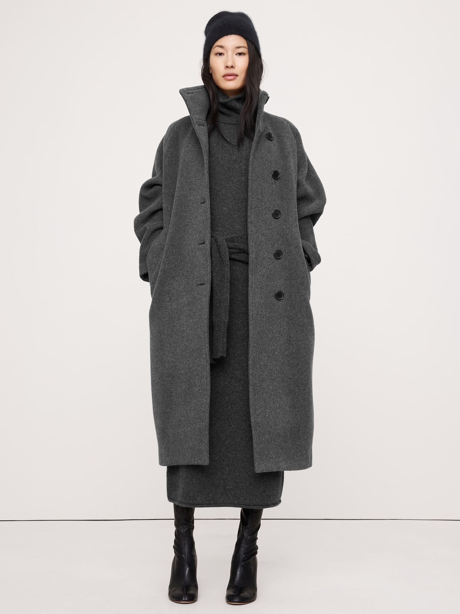 Italian Wool-Blend Top Coat