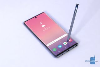 An unofficial render of the Galaxy Note 10. Credit: Phone Arena