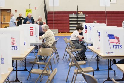 Voters in New Hampshire.