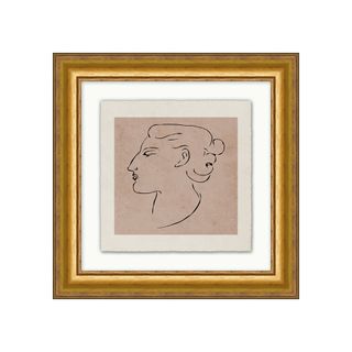 Bust in Profile Framed Print (16x16)