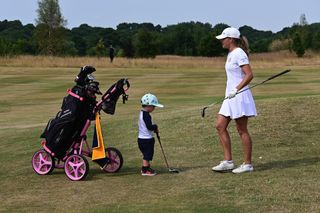 Erika Malmberg with her son