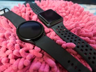 Galaxy Watch 4 and Apple Watch 3