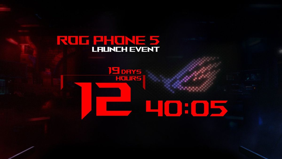 Asus Rog Phone 5 Countdown