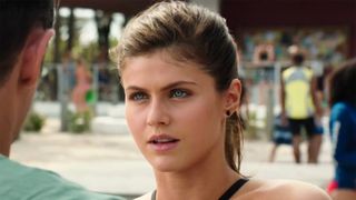 Alexandra Daddario close up of her eyes and face in Baywatch 2017