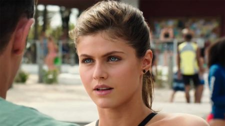 Alexandra Daddario close up of her eyes and face in Baywatch 2017
