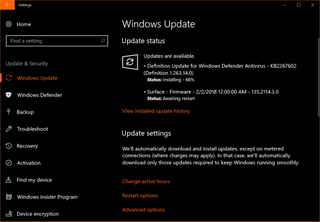 Surface Laptop Windows Update
