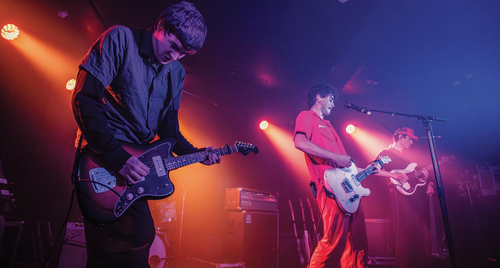 Friko play live: [from left] Korgan Robb, Niko Kapetan and David Fuller