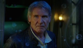 Harrison Ford as Han Solo in Star Wars; The Force Awakens