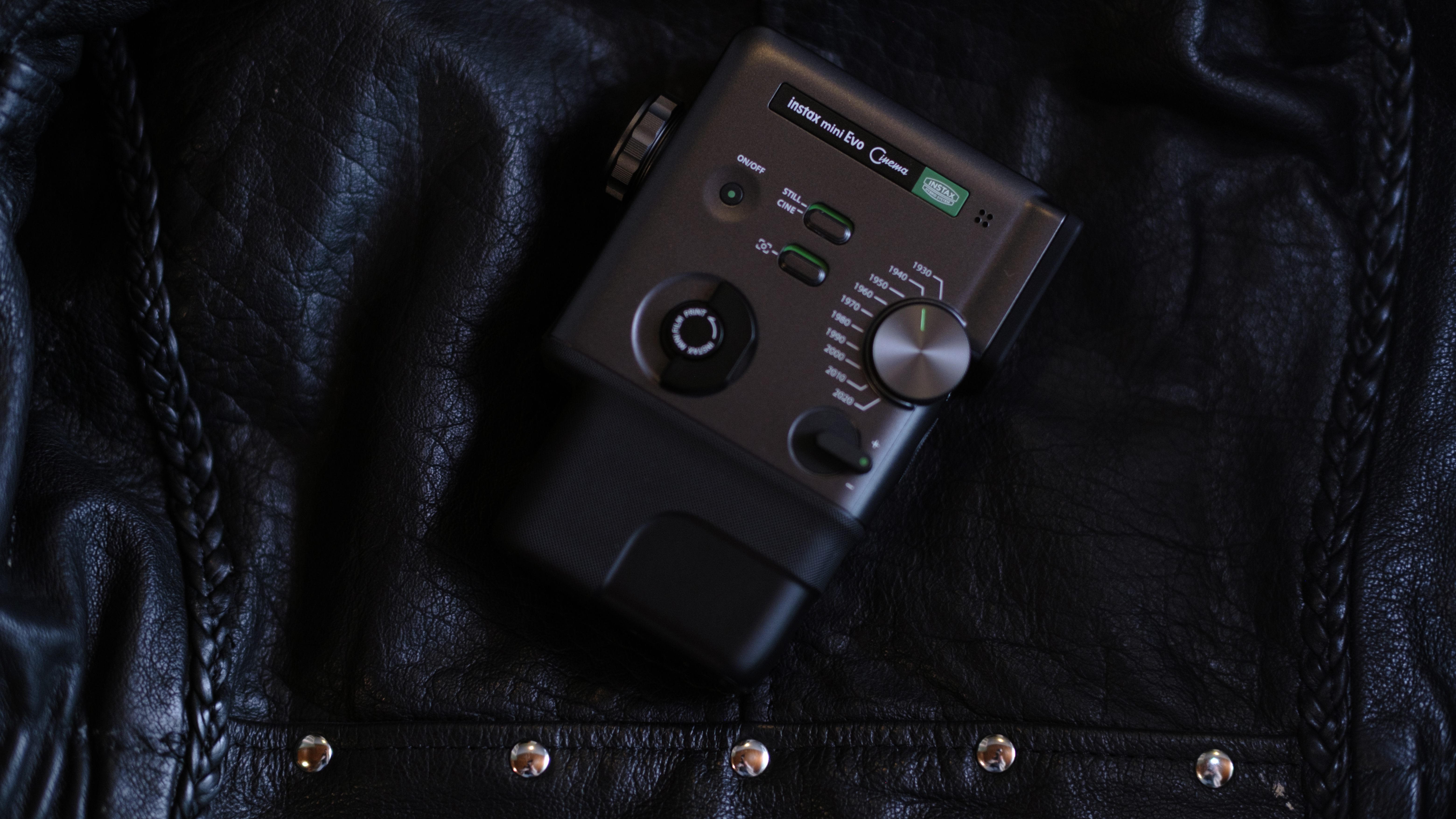 The Fujifilm Instax Mini Evo Cinema decades camera