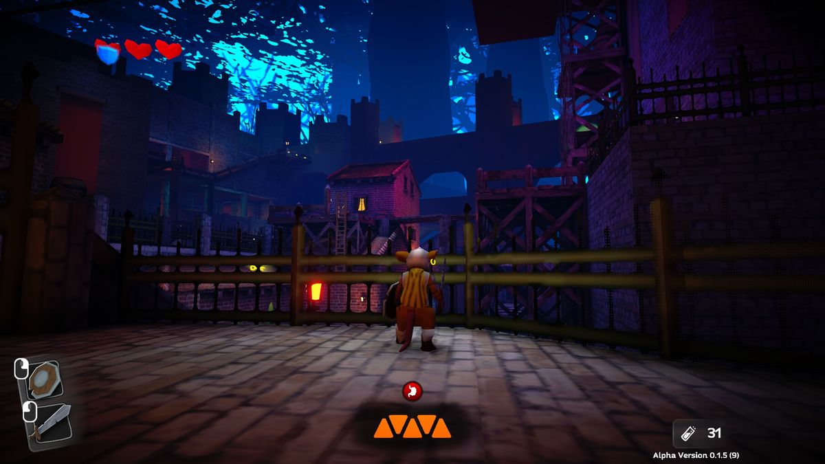Several screenshots showing the environments and systems of Mouseward, a soulslike where you play a mouse in a fallen kingdom.