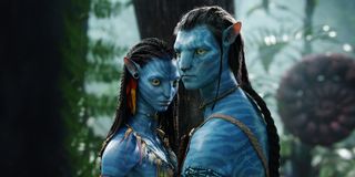 Sam Worthington and Zoe Saldana in Avatar