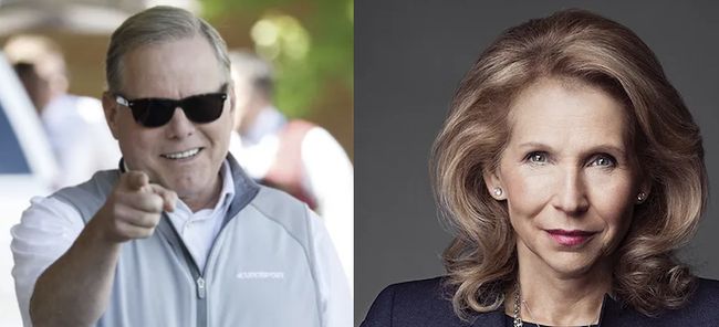 David Zaslav and Shari Redstone