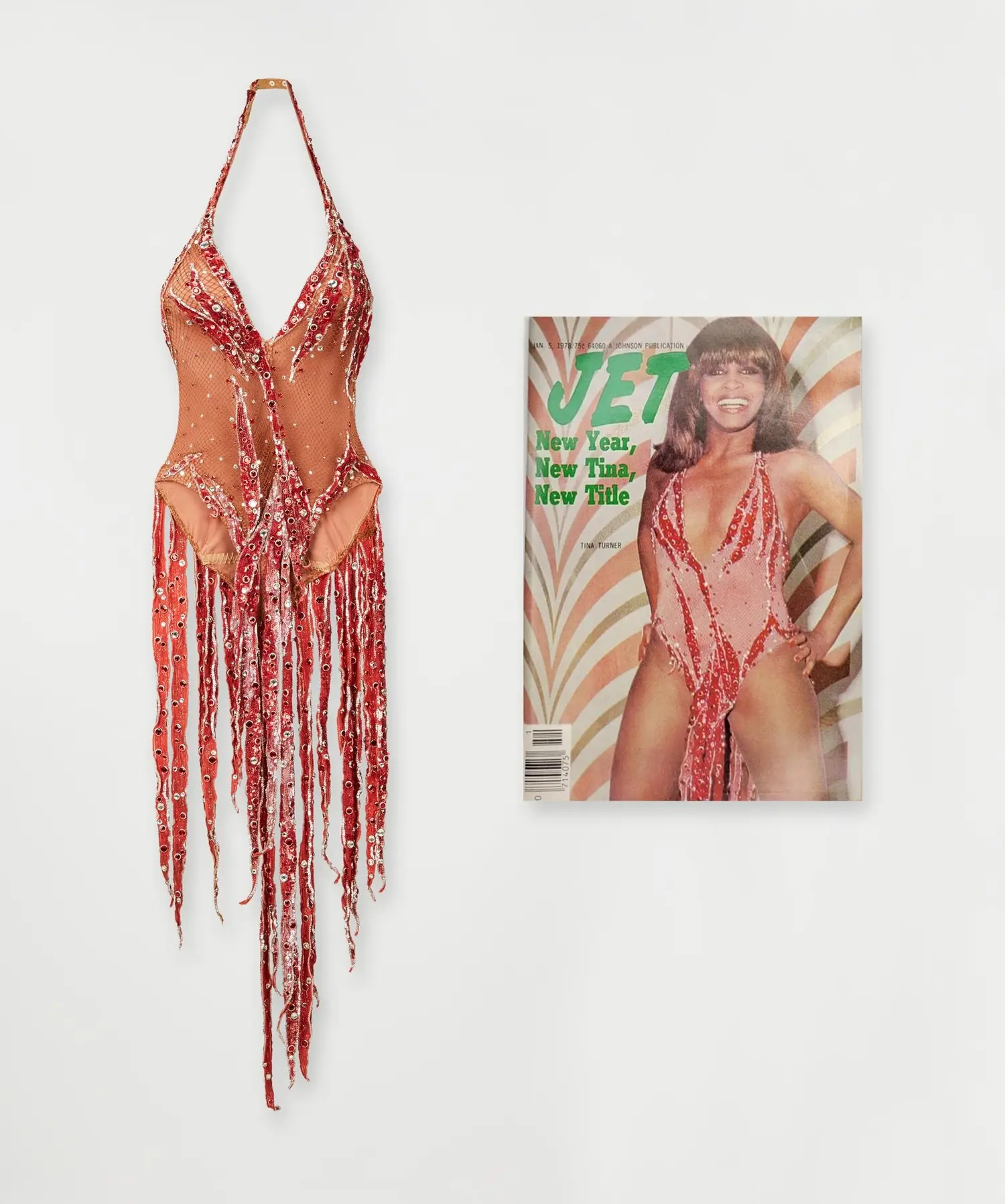 1977 Bob Mackie Lynn Anderson Show &quot;Turn It Up&quot; Sequin Bodysuit (with Magazine)