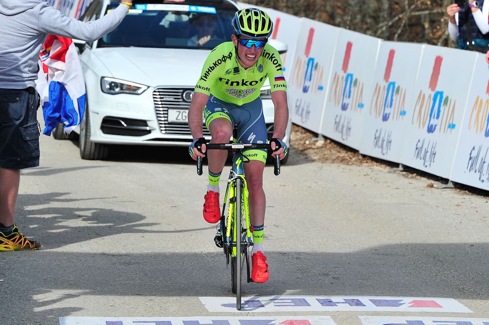 Jesper Hansen (Tinkoff) after an all-out effort to win stage 4 in Croatia