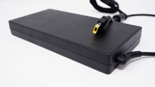 The power brick for the Lenovo Legion 5 Pro 16