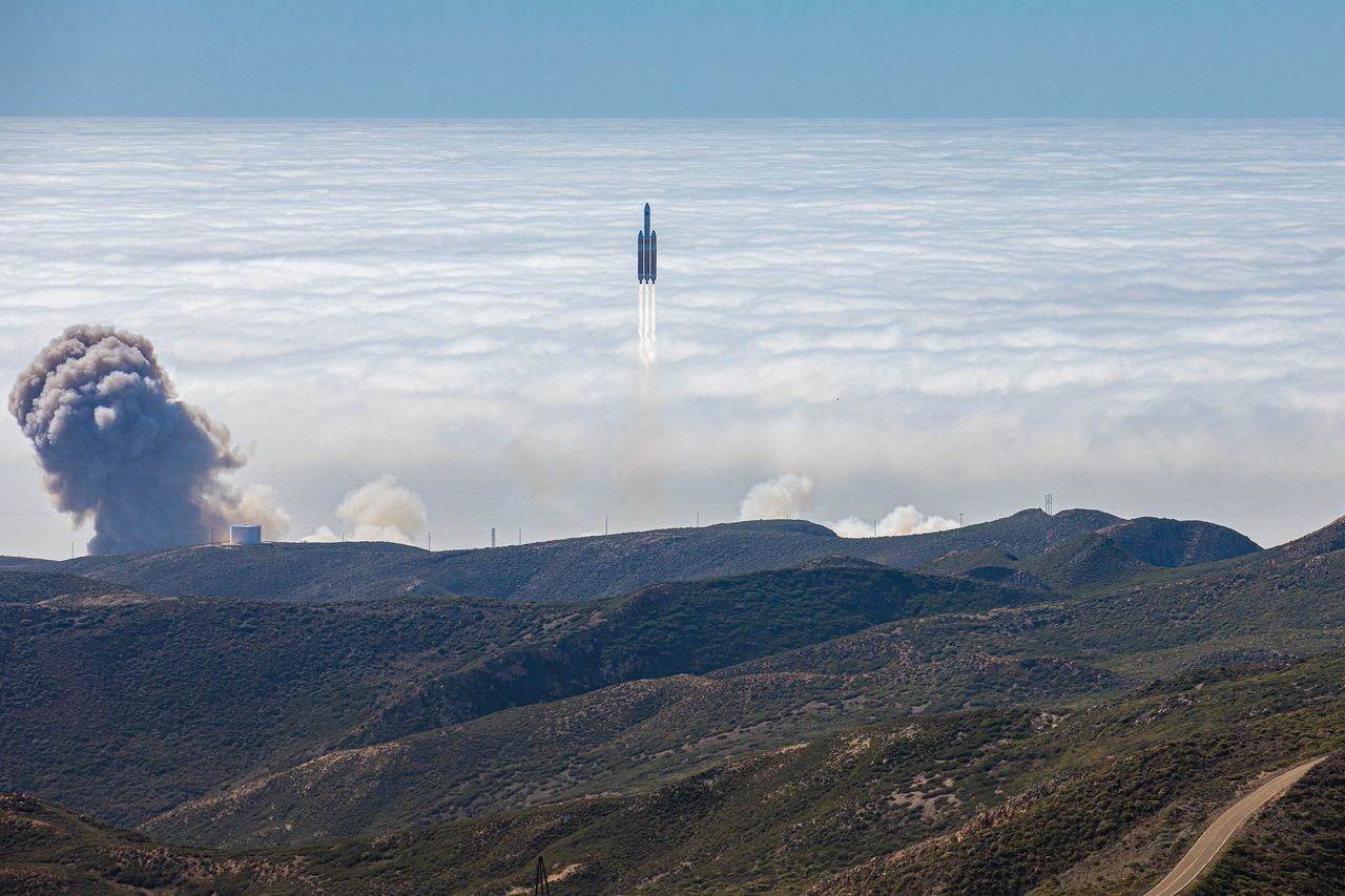 A United Launch Alliance (ULA) Delta IV Heavy rocket carrying a critical payload for the National Reconnaissance Office (NRO) lifted off with the NROL-91 mission from Space Launch Complex-6 on Sept. 24