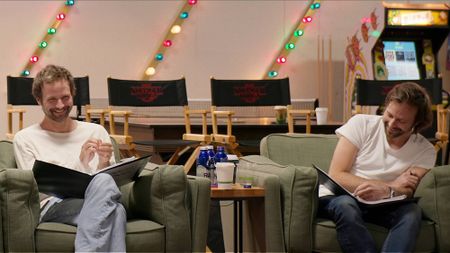 Director/Writer/Producer Ross Duffer and Director/Writer/Producer Matt Duffer in "One Last Adventure: The Making of Stranger Things 5" on Netflix