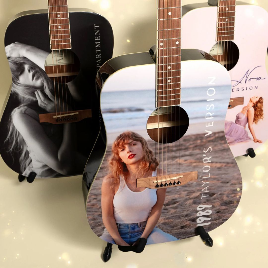Trio of Taylor Swift Epiphone guitars