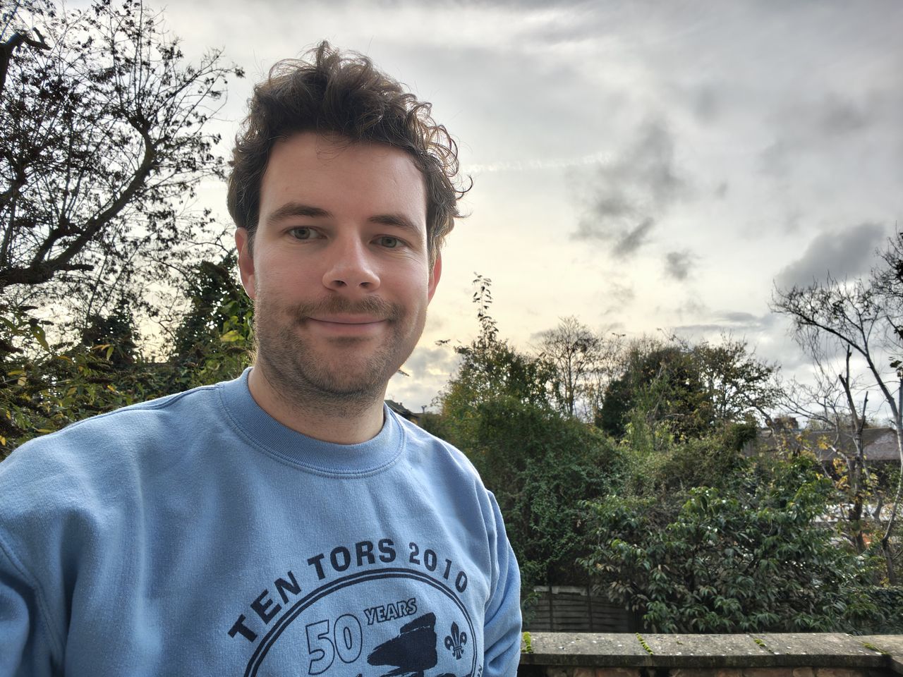 A selfie in standard mode taken on the Moto Edge 70.