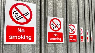 No Smoking signs