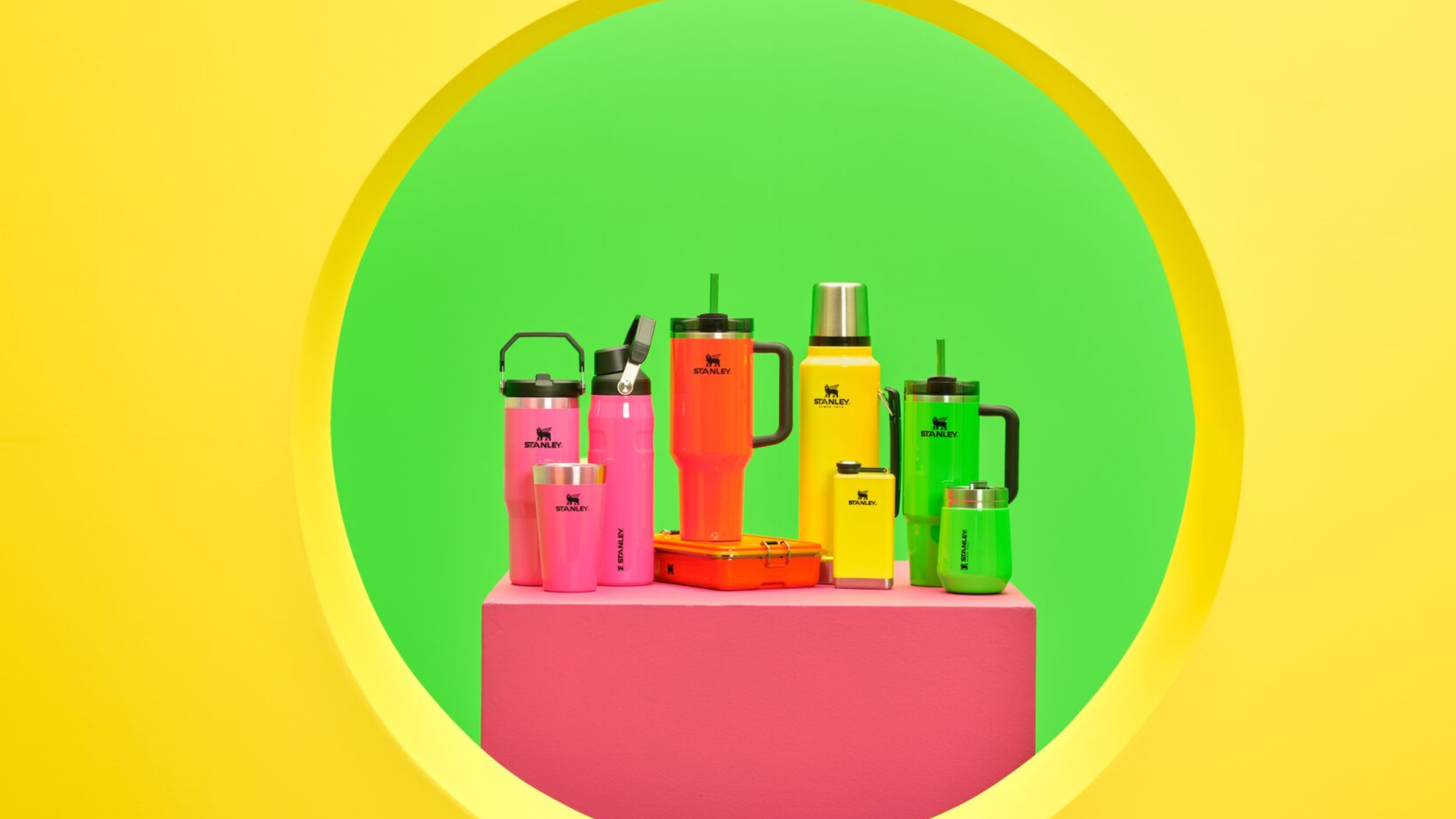 Stanley's neon tumbler collection