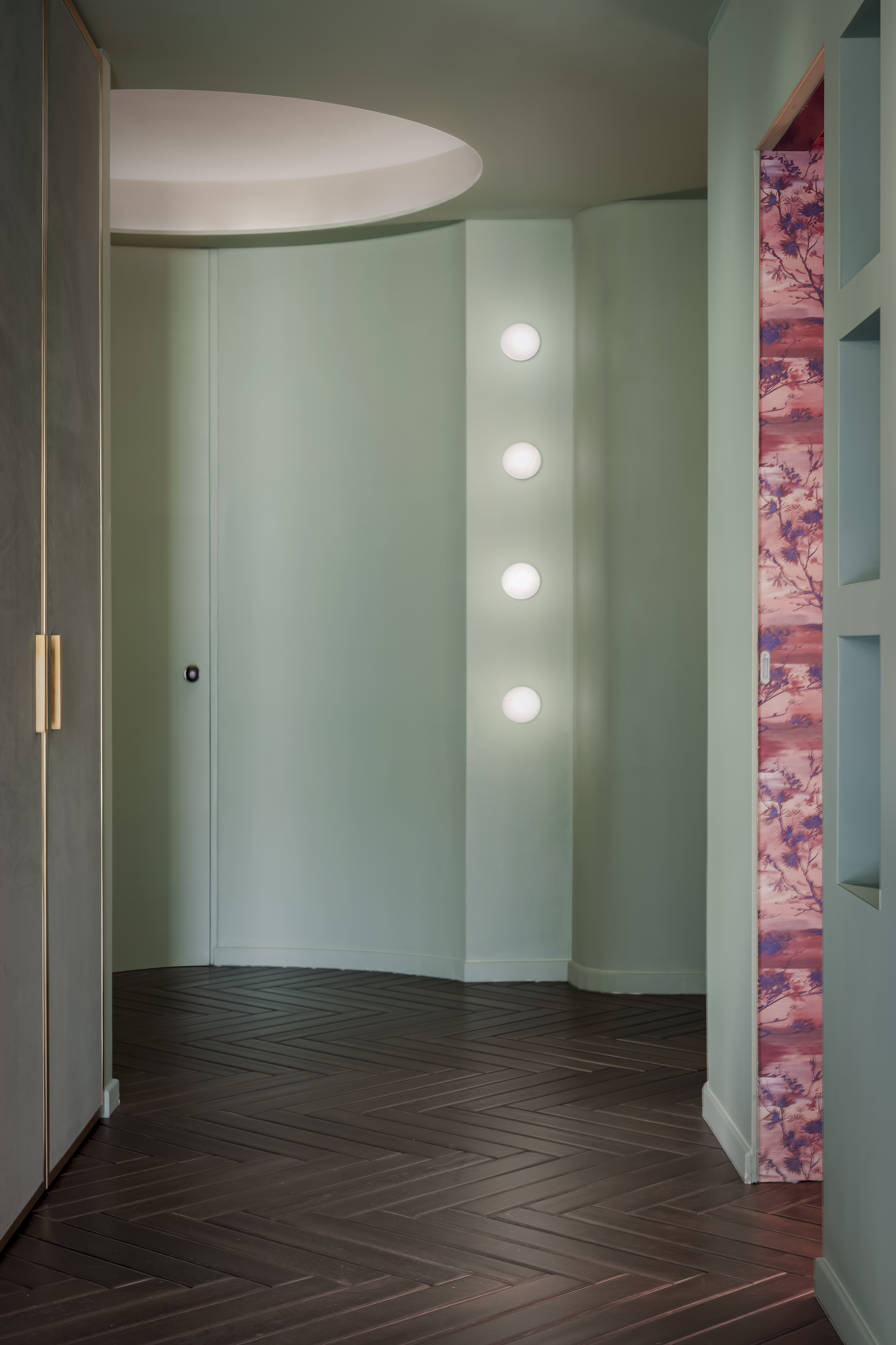 colourful interior of Milanese apartment