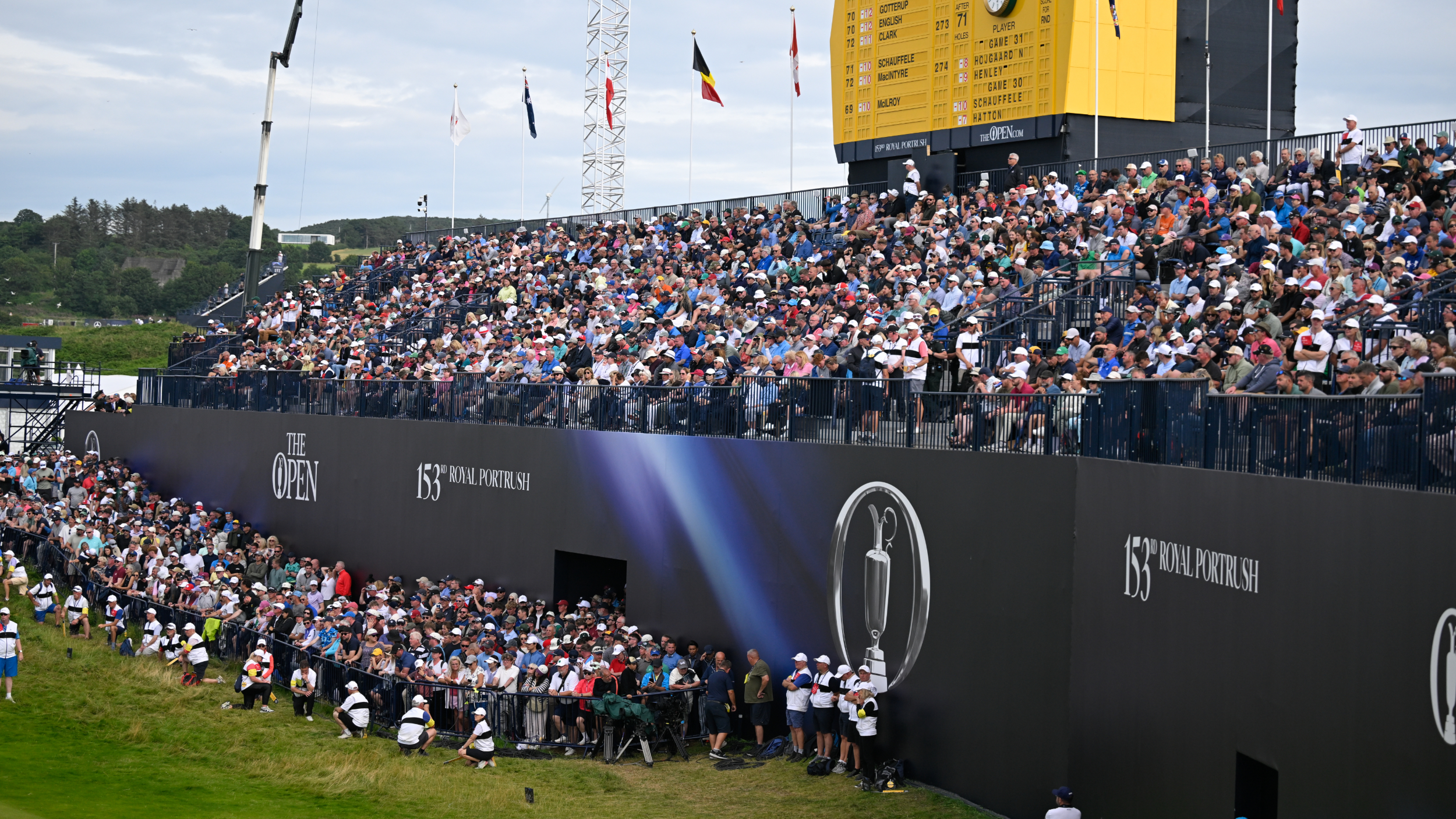 Fans attend The Open at Royal Portrush