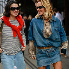 5 ways to wear denim mini skirts