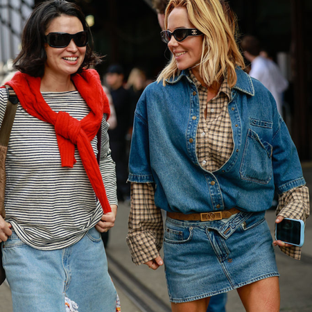 5 ways to wear denim mini skirts