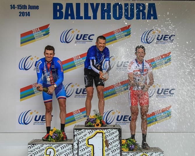 The men's podium