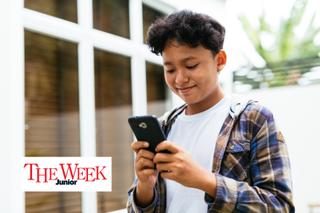 boy using smartphone