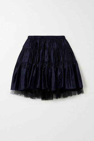 Mini skirt in tulle and layered Taffeta tulle by Jannat