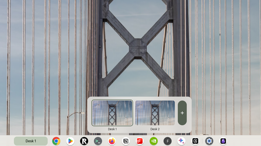 Virtual Desks overview with ChromeOS 120