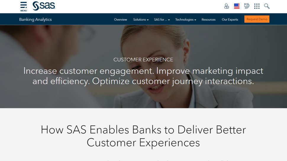Tangkapan layar situs web untuk Pengalaman Pelanggan SAS