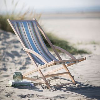 relaxing chair on beach