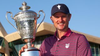 Justin Rose with the Team Cup trophy