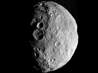 This image of the giant asteroid Vesta was captured by NASA's Dawn spacecraft on Sept. 5, 2012.