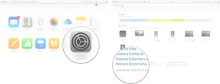 Click on Settings in iCloud, then click on Restore Bookmarks