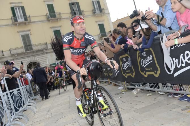 Cadel Evans (BMC) before the start