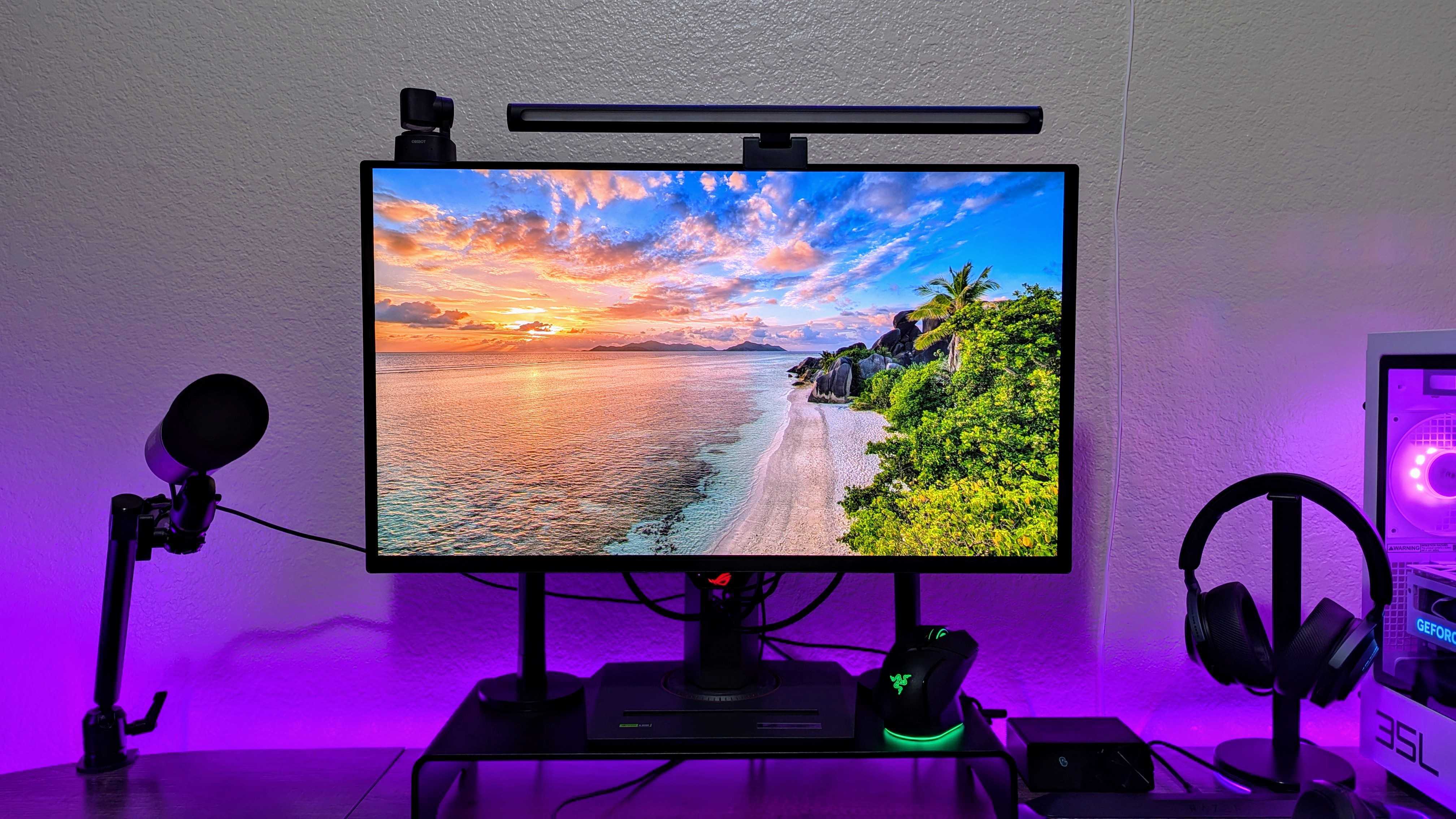 Image of the ASUS ROG Strix OLED 27 (XG27UCDMG) gaming monitor.