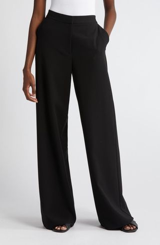 Flat Front Wide Leg Pants