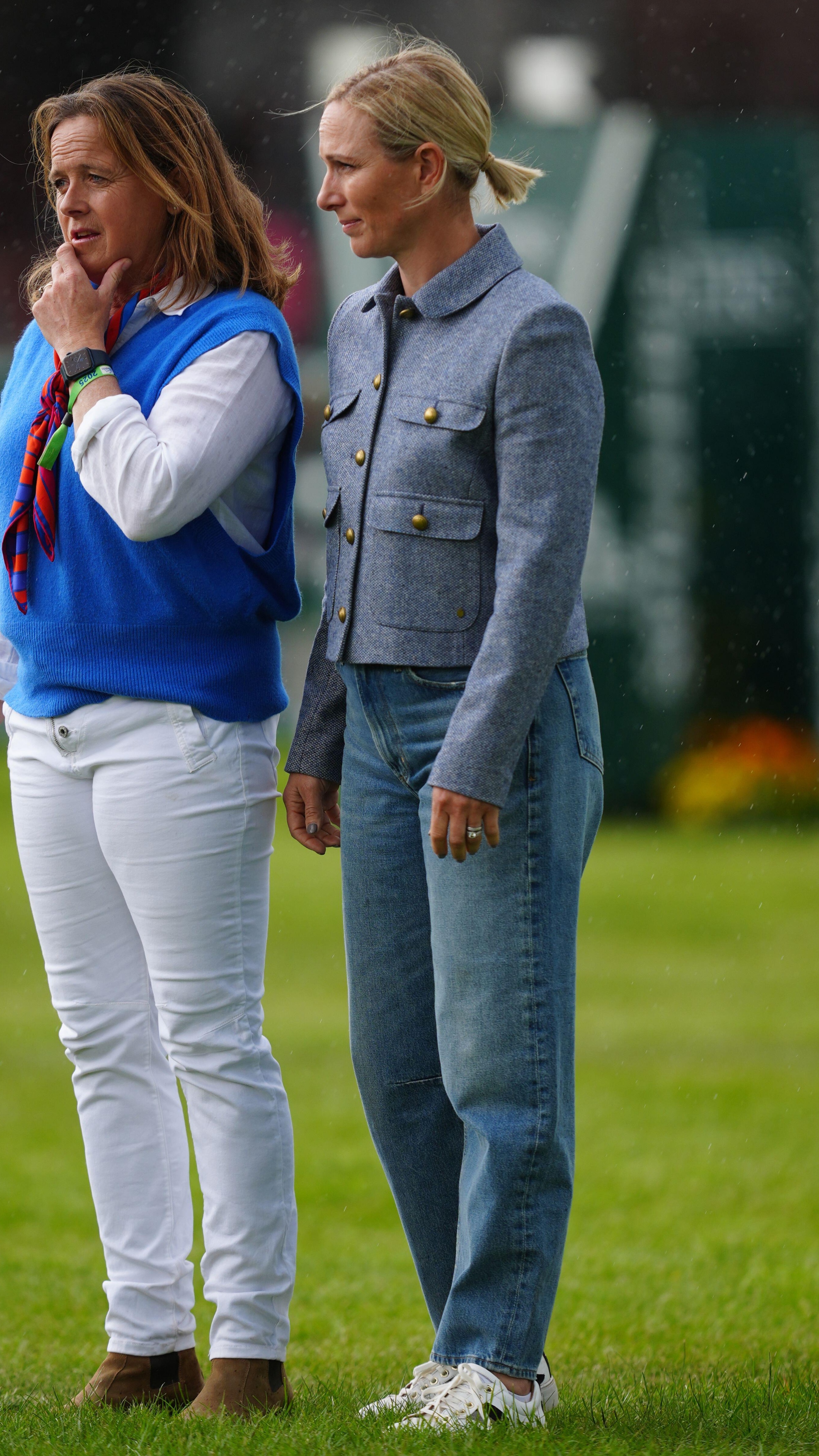 Zara Tindall and Pippa Funnell on day five of the MARS Badminton Horse Trials 2025