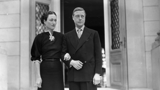 The Duke (1894 - 1972) and Duchess (1896 - 1986) of Windsor, (formerly Edward VIII and Wallis Simpson) at their home, the Villa La Croe in Cap D'Antibes, Cannes in France, where they spent the New Year
