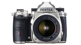 Pentax K-3 Mark III on white background