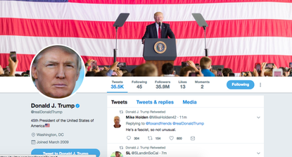 Trump had a startling retweet on Tuesday morning.