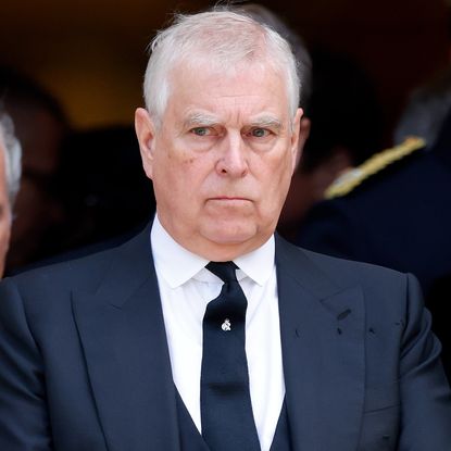 LONDON, UNITED KINGDOM - SEPTEMBER 16: (EMBARGOED FOR PUBLICATION IN UK NEWSPAPERS UNTIL 24 HOURS AFTER CREATE DATE AND TIME) Prince Andrew, Duke of York attends Katharine, Duchess of Kent's Requiem Mass service at Westminster Cathedral on September 16, 2025 in London, England. Katharine, Duchess of Kent was married to Prince Edward, Duke of Kent, a first cousin of Queen Elizabeth II. She died on September 4 at the age of 92 at Kensington Palace surrounded by her family. Having converted to Catholicism in 1994, her funeral takes place at Westminster Cathedral and is the first Catholic funeral to be held for a member of the royal family in modern British history. Her Royal Highness will be laid to rest at the Royal Burial Ground at Frogmore, Windsor. (Photo by Max Mumby/Indigo/Getty Images)