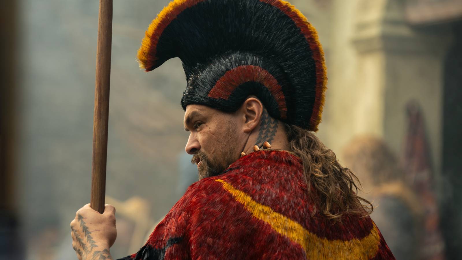 Jason Momoa in Apple TV Plus&#039; Chief of War.